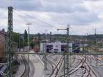 Wo die hssliche DB Wartungshallehalle jetzt steht war frher die Bekohlung, die Besandungsanlage samt Bunker und noch weitere Gebude und Anlagen des BWs.