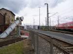 Hier Endet das Gelnde des Eisenbahnmuseums Dresden-Altsctadt.