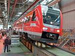 DB 612 036 am 30.08.2025 beim Tag der offenen Tür (100 Jahre Bw Erfurt) im DB Werk Erfurt.
