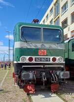 Zum Tag der offenen Tr (100 Jahre Bw Erfurt) war am 30.08.2025 auch DB 143 841-5  Mathias  zu Gast im DB Werk Erfurt.