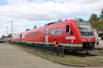DB 612 022 am 30.08.2025 beim Tag der offenen Tür (100 Jahre Bw Erfurt) im DB Werk Erfurt.