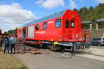 DB Netz Notfalltechnik 99 80 9370 009-9 D-DBMP am 30.08.2025 beim Tag der offenen Tür (100 Jahre Bw Erfurt) im DB Werk Erfurt.