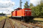 Die 345 100-2 war am 12.09.09 im ehemaligen BW Falkenberg oberer Bahnhof ausgestellt. Zur Zeit ist die Anlage nur an wenigen Tagen im Jahr zugnglich, hier soll aber in Zukunft ein Eisenbahnmuseum entstehen.