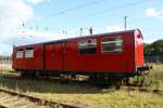 Dieser Wagen diente mal als Barwagen in oder bei Feropolis, jetzt geh�rt auch zur Sammlung Falz, gesehen am 12.09.09 im ehemaligen BW Falkenberg oberer Bahnhof.