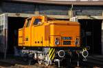 106 078-9 vor dem groen Rundschuppen am 16.09.2012 im Bw Falkenberg Oberer Bahnhof. Es handelt sich hier um eine V 60D der  0 Serie . Das Gelnde dient nur zur Aufbewahrung von Fahrzeugen und ist nur an wenigen Tagen im Jahr zugnglich. 