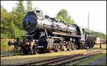 52 8023 im Gelände des ehemaligen BW Falkenberg/Elster. Aufgenommen am 16.09.2012.