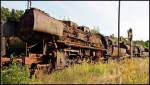 Zwei unbekannte Lok´s Baureihe 52 der Loksammlung Falz im Gelände des ehemaligen BW Falkenberg/Elster. Aufnahmedatum war der 16.09.2012. 