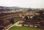 Vom Wasserturm,der blick auf die ehemalige Bekohlung von Anlage 2 zahlreiche 220er sind dort 1994 abgestellt