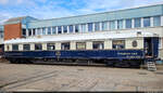Pullman-Wagen № 4080 (51 81 09-70 002-2) der ehemaligen Compagnie Internationale des Wagons-Lits (CIWL) mit der Bezeichnung  WSPc , ausgestellt zum Tag der offenen Tür bei der Verkehrs