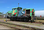 345 393-3 (DP 18 | 346 997-0 | 106 997-0 | DR V 60 D) steht mit unvollst�ndigem Motor auf dem Gel�nde der VIS in Halberstadt, die einen Tag der offenen T�r veranstaltet hatten.

🧰 Verkehrs Industrie Systeme GmbH (VIS)
🕓 21.6.2025 | 12:37 Uhr