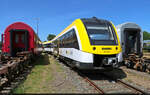 622 964-4 (Alstom Coradia LINT 54) weilt im Au�enbereich der Verkehrs Industrie Systeme GmbH (VIS) w�hrend ihres Tags der offenen T�r.