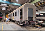 Ein gemischtklassiger Halberst�dter Abteilwagen mit der Bezeichnung  ABomz<sup>512</sup>  (50 80 30-33 729-1) wird bei der Verkehrs Industrie Systeme GmbH (VIS) wieder flottgemacht und konnte im Rahmen des Tags der offenen T�r im Werk Halberstadt aufgenommen werden.
Wem der Wagen geh�rt, ist nicht bekannt.

🕓 21.6.2025 | 13:07 Uhr