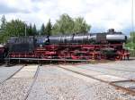 01 1066 der Ulmer Eisenbahnfreunde am 04.09.2007 auf der Drehscheibe in Heilbronn.