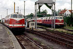 118 613 und 118 654 am 21.07.1991 im Bw.