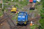 PRESS 346 019-6 / 345 212-5 am BW Leipzig Hbf Süd der Beimann muss alle Weichen per Hand stellen 26.05.2015 