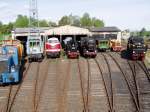 Lokbahnhof Lbau bei den Maschienenhaustagen 2004