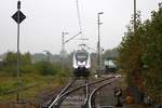 1442 667 (Bombardier Talent 2) der S-Bahn Mitteldeutschland (MDSB II | DB Regio Südost) ist im Bereich des ehemaligen Bw Lutherstadt Wittenberg während der jährlichen Bahnaktionstage abgestellt. [24.9.2017 | 11:48 Uhr]