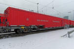 Transportwagen I 9370 104-8 des in Mannheim stationierten Tunnelhilfszugs, aufgenommen am 31.01.2019 östlich des Hbf. Mannheim.
