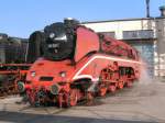 18 201, aufgenommen whrend der Meininger Dampfloktage 2004.