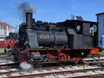 Die Dampflokomotive LAG 7  Füssen  aus dem Jahr 1889. (Bayerisches Eisenbahnmuseum Nördlingen, Juni 2019)