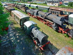 Blick in die hinteren Reihen im Bayerischen Eisenbahnmuseum Nördlingen. (Juni 2019)