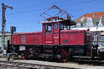 Die Elektrolokomotive E 63 02, Baujahr 1935 war Anfang Juni 2019 im Bayerischen Eisenbahnmuseum Nördlingen zu sehen.