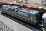 Die Elektrolokomotive 151 016-3 Anfang Juni 2019 im Bayerischen Eisenbahnmuseum Nördlingen.