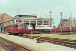 Als das bayerische DB-Bahnbetriebswerk Rosenheim noch zahlreiche Uerdinger Schienenbusse vorzuweisen hatte, war die dortige Bahnwelt noch in Ordnung.