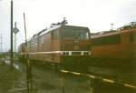 An einem regnerischen Novembermorgen 1998 fraf ich im Bh Seddin die Dresdner 180 004.