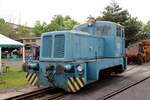 V10 B (LKM 252224) der Deutschen Schaumglas GmbH in Schmiedefeld, am 04.05.2024 beim Fr�hlingsfest im Lokbahnhof Sonneberg (Th�r).