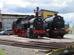 Zwei Originale Th�ringer standen,am 15.Mai 2026,zum 60zigsten Geburtstag von den Sonneberger Eisenbahnfreunden e.V., in der Einsatzstelle Sonneberg:94 1632(ohne Treibstangen) und die 95 0009 zu Besichtigung.