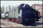 Tag der offenen Tür beim BW Staßfurt am 19.5.1991:Dampfschneeschleuder DR 8050-9797100-1.