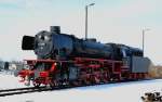 41 096 am Samstag den 23.03.2013 im Traditionsbahnbetriebswerk Stassfurt