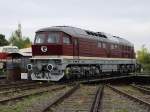 Mein 400. Bild auf Bahnbilder.de hat einen echten Reichbahndiesel zum Motiv: 131 072-1 steht auf der Drehscheibe des Bw Weimar. (10.10.2009)