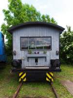 Ein  Wohnmobil  auf Schienen.