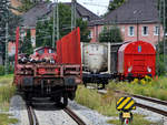 Abgestellte Güterwagen sind hier Mitte August 2020 in Freilassing zu sehen.