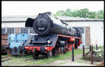 Eisenbahn Museum Nördlingen am 16.5.1999: Auch DR 22064 ohne Tender war im Außengelände zu sehen.