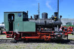 Die Dampflokomotive 9  Ries  von Henschel aus dem Jahr 1941 war Anfang Juni 2019 im Bayerischen Eisenbahnmuseum Nördlingen ausgestellt.