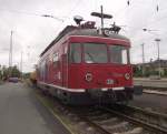 Der Turmtriebwagen 701 076-2 des Bahnservice Mannheim steht am 30.