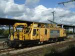 DB Bahnbau Arbeitswagen fr Oberleitungen , auf Gleis 26 in  Dortmund Hbf.(18.09.2007)