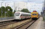 ÖBB ICE 4011 591-7  Salzburg  und DB 708 337-1 am 22.07.2020 im Bf Anklam.