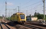 711 115 fuhr mit sehr hoher Geschwindigkeit durch Dresden Reick in Richtung Dresden HBF.