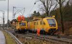 703 10* und 711 106-5 in St.Georgen 15.1.15.