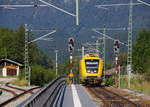 Durch den Hinweis der Fahrdienstleiterin in Klais konnte ich mich richtig postieren als 711 119 durch den Bahnhof Klais in Richtung Mittenwald brummte.