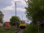 719 501 am 04.05.2008 im Bahnhof von Schnaittenbach. Leider herrschte bei diesem Bild etwas  Fotowolke . (Strecke Amberg-Schnaittenbach)