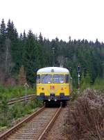 725 002 (Zugspitze) und 726 002 (Gleismesszug) in Zwotental, 18.11.09. 