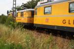 DB Gleismesszug 726 005-2 + 725 005-3, aufgenommen in Riesa am 12.07.2005