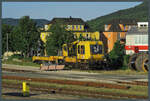 GAF 741 313 der DB Netz Instandhaltung genießt am 12.06.2022 die Sonntagsruhe in Jena-Saalbahnhof.