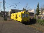 EM-SAT 120 (Wolfgang) Gleisvormesstriebwagen von Krebs Gleisbau am 21.03.09 in Mnchengladbach Hbf.