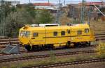 Dieser Gleisvormesstriebwagen stand am 17.10.09 in Bitterfeld.